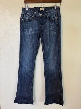 Antik Denim Jeans Vintage‎ Y2K Low Rise Boot Cut Western Embroidered 2000s Sz 27